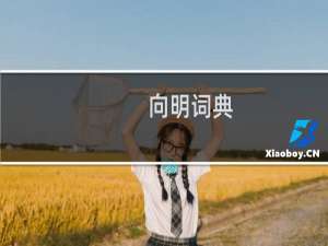 【向明词典】免费向明词典软件下载