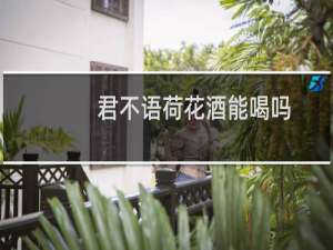 君不语荷花酒能喝吗