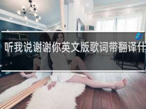 听我说谢谢你英文版歌词带翻译什么梗