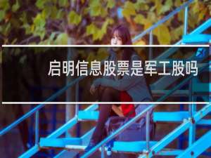 启明信息股票是军工股吗