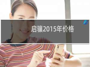 启骧2015年价格