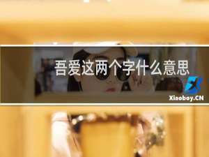 吾爱这两个字什么意思（吾爱WooWi是哪个国家的品牌）