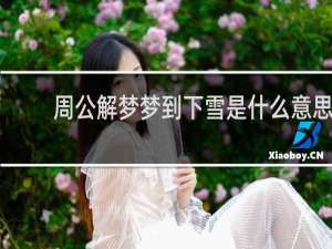 周公解梦梦到下雪是什么意思