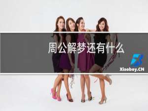 周公解梦还有什么