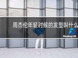 周杰伦年轻时候的发型叫什么
