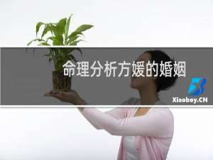 命理分析方媛的婚姻