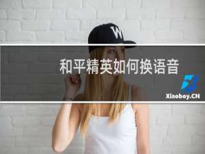 和平精英如何换语音(和平精英语音怎么换自定义)