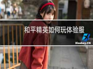 和平精英如何玩体验服(和平精英如何玩体验服?苹果手机)