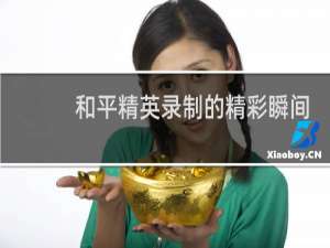 和平精英录制的精彩瞬间在哪里