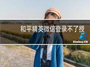 和平精英微信登录不了授权失败,QQ可以怎么回事
