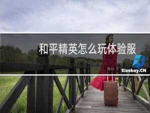 和平精英怎么玩体验服(和平精英怎么玩体验服的那个叫训练岛)