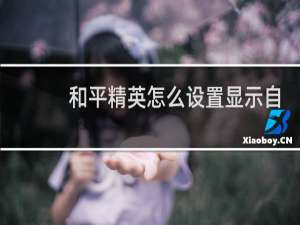 和平精英怎么设置显示自己(和平精英怎么设置头盔不显示)