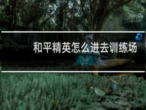 和平精英怎么进去训练场(和平精英怎么跟随队友进去训练场)