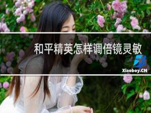 和平精英怎样调倍镜灵敏度(和平精英怎样调适合自己的灵敏度)