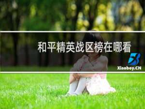 和平精英战区榜在哪看