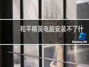 和平精英电脑安装不了什么原因