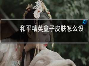 和平精英盒子皮肤怎么设置(和平精英盒子皮肤怎么更换)