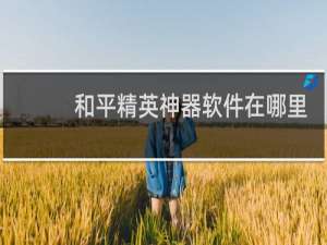 和平精英神器软件在哪里下载?