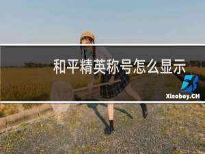 和平精英称号怎么显示(和平精英称号怎么显示出来)