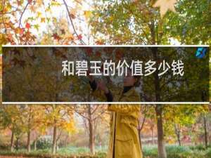 和碧玉的价值多少钱