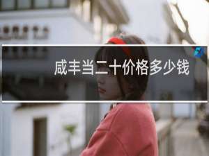 咸丰当二十价格多少钱