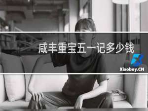 咸丰重宝五一记多少钱