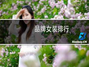 品牌女装排行