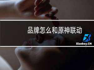 品牌怎么和原神联动