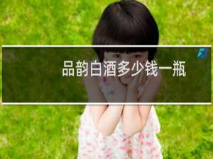 品韵白酒多少钱一瓶