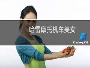 哈雷摩托机车美女