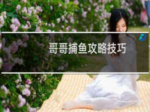 哥哥捕鱼攻略技巧