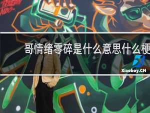 哥情绪零碎是什么意思什么梗