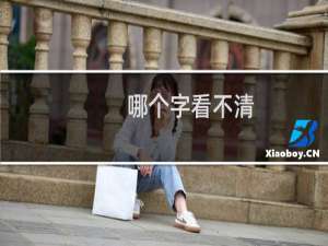 哪个字看不清，请标注一下