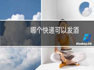 哪个快递可以发酒