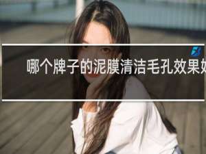 哪个牌子的泥膜清洁毛孔效果好