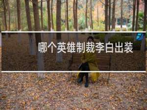 哪个英雄制裁李白出装