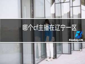 哪个cf主播在辽宁一区