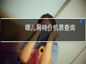 哪儿网特价机票查询