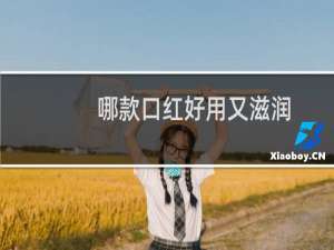 哪款口红好用又滋润