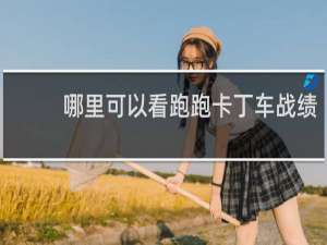 哪里可以看跑跑卡丁车战绩