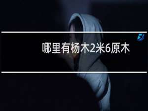 哪里有杨木2米6原木