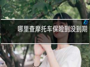 哪里查摩托车保险到没到期