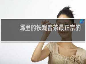 哪里的铁观音茶最正宗的