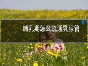 哺乳期怎么疏通乳腺管