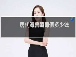 唐代海兽葡萄值多少钱