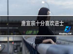 唐宣宗十分喜欢进士