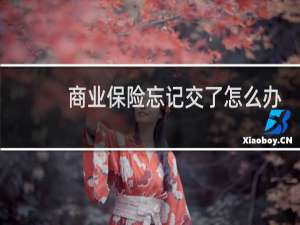 商业保险忘记交了怎么办