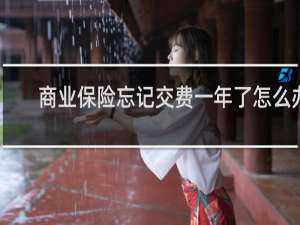 商业保险忘记交费一年了怎么办