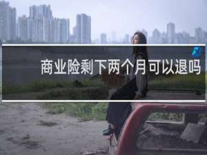 商业险剩下两个月可以退吗