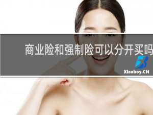 商业险和强制险可以分开买吗